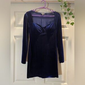 Lily Rose Midnight Blue Long Sleeve Dress